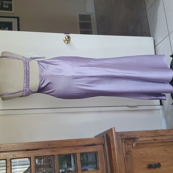 Princess Polly Fayden Biad Cut Lilac Maxi Dress Silky Sophistication - Picture 11 of 14
